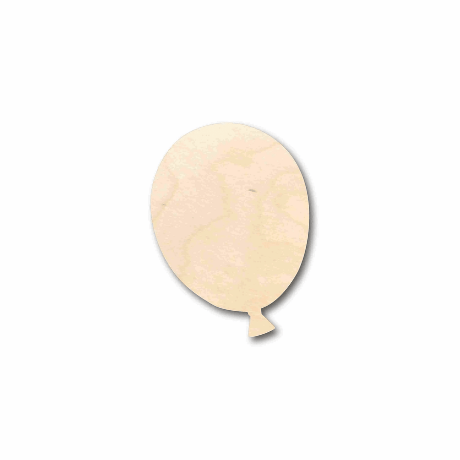 Wood Balloon – Paintable Wooden Shapes | Baltic Birch Plywood Craft Blank Door Hanger Wooden Cutout Cut Outs - Unfinished - NameSigns.com