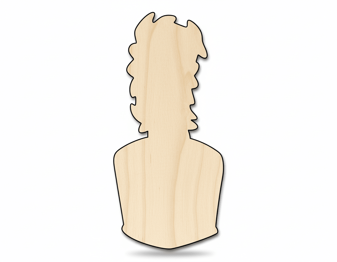 Wood Band Cutout – Laser Cut Wood Art Baltic Birch Plywood for DIY Crafts Blank Door Hanger Wooden Cutout Cut Outs - Unfinished - NameSigns.com