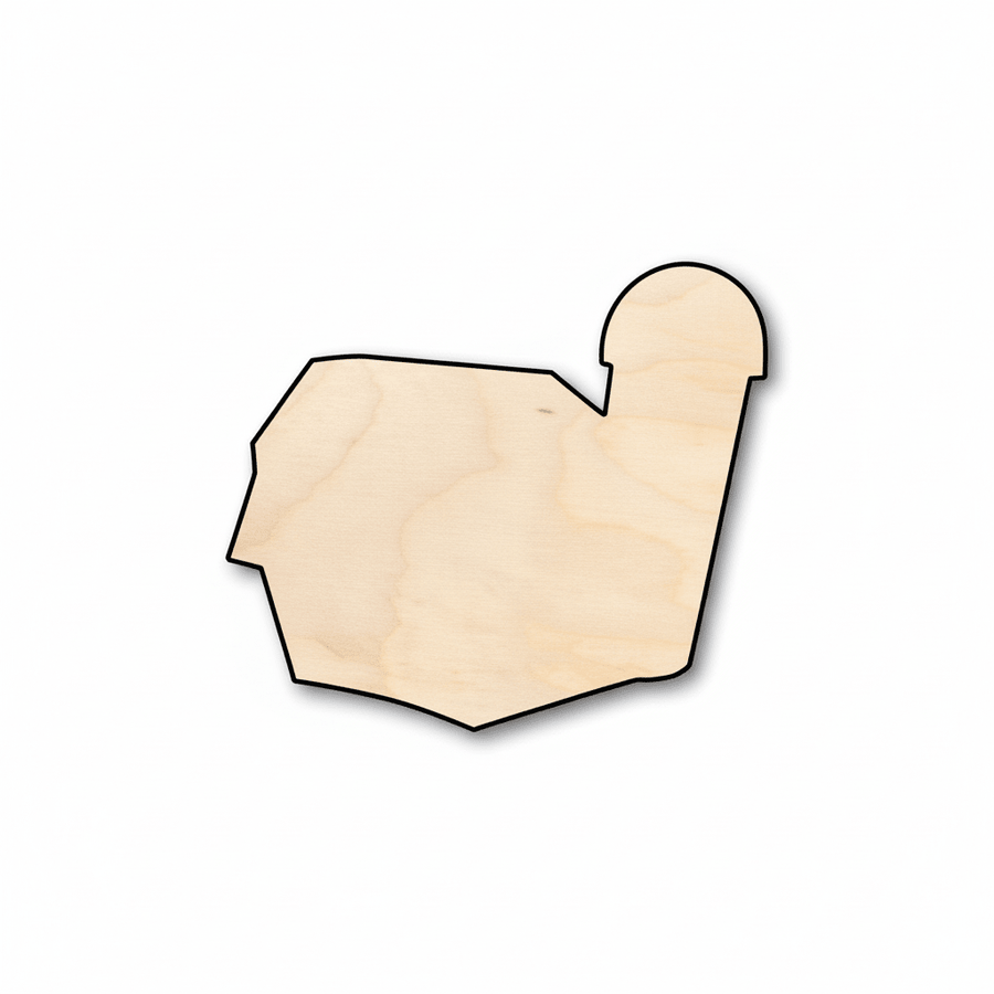 Wood Barn | DIY Wood Craft Shapes Up to 46" - Natural Decor Blank Door Hanger Wooden Cutout Cut Outs - Unfinished - NameSigns.com