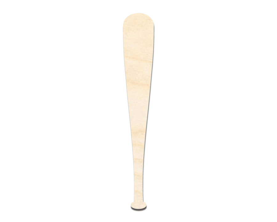 Wood Baseball Bat – Large DIY Wood Cutouts for Craft Projects Blank Door Hanger Wooden Cutout Cut Outs - Unfinished - NameSigns.com