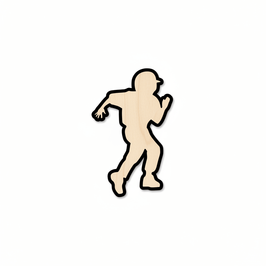 Wood Baseball Shape – Handmade Wood Crafts & Wooden Tee Ball Figure for DIY Projects Blank Door Hanger Wooden Cutout Cut Outs - Unfinished - NameSigns.com