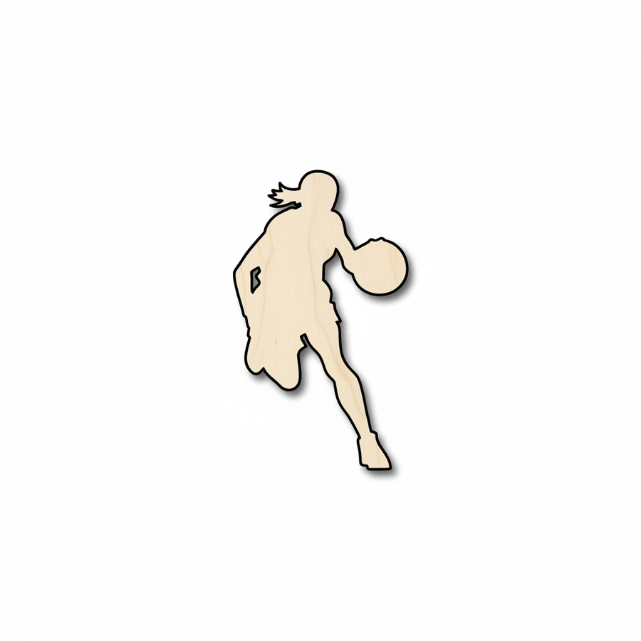 Wood Basketball Shape – Baltic Birch Plywood Crafting Wood Piece for DIY Blank Door Hanger Wooden Cutout Cut Outs - Unfinished - NameSigns.com