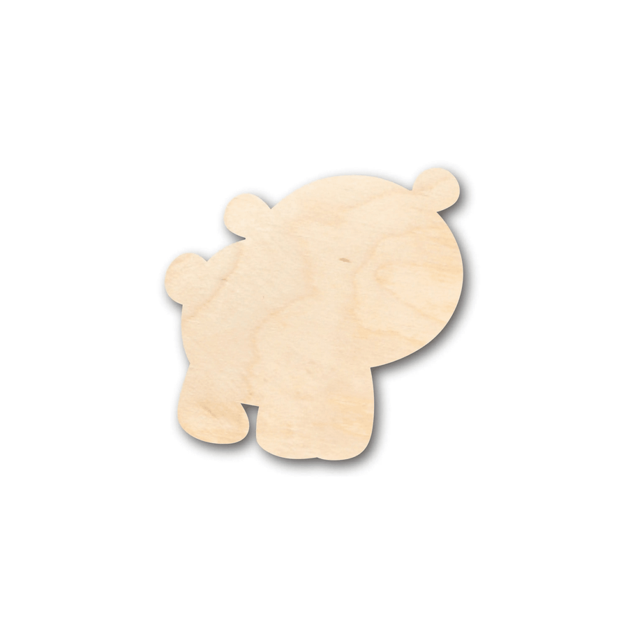 Wood Bear Shape – Laser Cut Crafts | Baltic Birch Plywood DIY Wood Cutouts Blank Door Hanger Wooden Cutout Cut Outs - Unfinished - NameSigns.com
