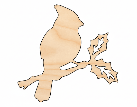 Wood Bird Shape - Laser Cut Birch Plywood Craft Sheets 46" Natural Decor Blank Door Hanger Wooden Cutout Cut Outs - Unfinished - NameSigns.com