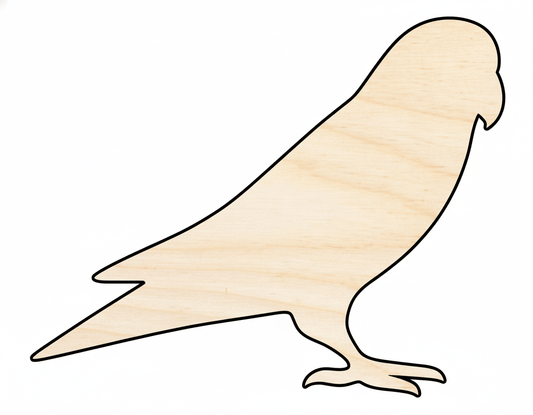 Wood Bird Shape – Laser Cut Wood Craft Pieces Up to 46" Size Blank Door Hanger Wooden Cutout Cut Outs - Unfinished - NameSigns.com