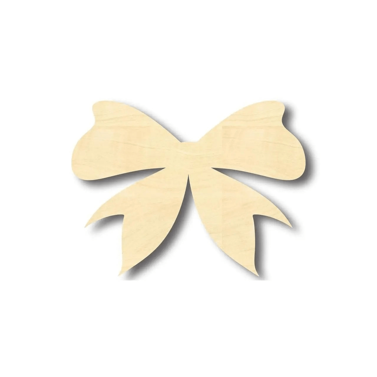Wood Bow | Baltic Birch Plywood | Custom Wood Craft Shapes Blank Door Hanger Wooden Cutout Cut Outs - Unfinished - NameSigns.com
