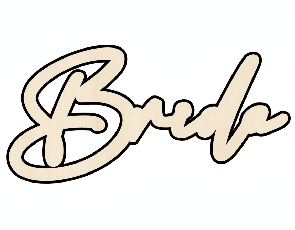 Wood Bride Chair Sign – Baltic Birch DIY Craft Cutout Up to 46" Blank Door Hanger Wooden Cutout Cut Outs - Unfinished - NameSigns.com