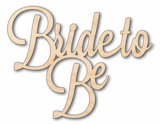 Wood Bride Shape – Custom Wood Wedding Craft | Baltic Birch Plywood Blank Door Hanger Wooden Cutout Cut Outs - Unfinished - NameSigns.com