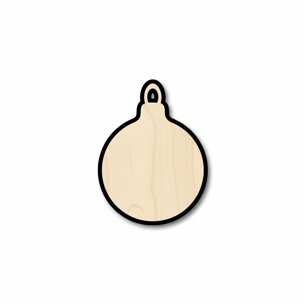 Wood Bulb – Baltic Birch Plywood Craft Wood Blanks for DIY Ornaments Blank Door Hanger Wooden Cutout Cut Outs - Unfinished - NameSigns.com