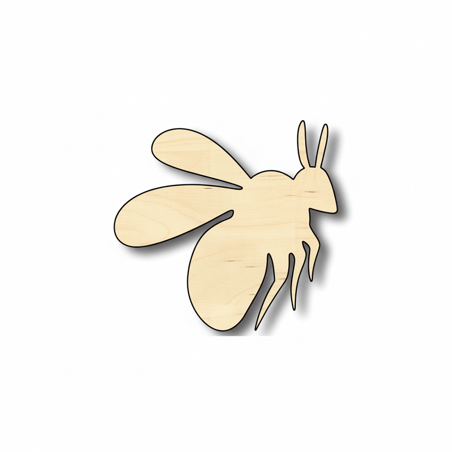 Wood Bumble Bee | Baltic Birch Plywood DIY Wooden Cutout Craft Project Blank Door Hanger Wooden Cutout Cut Outs - Unfinished - NameSigns.com