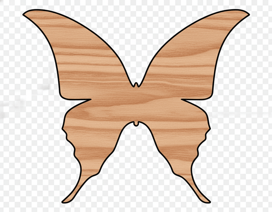 Wood Butterfly | Baltic Birch Plywood Cutout for DIY Crafts Blank Door Hanger Wooden Cutout Cut Outs - Unfinished - NameSigns.com