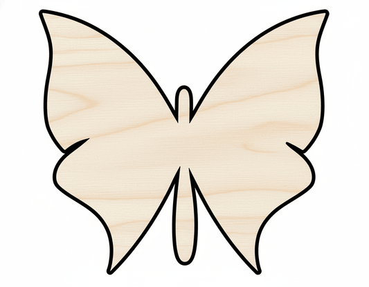Wood Butterfly - Handmade Wooden Shapes | DIY Wood Craft Shapes 46" Blank Door Hanger Wooden Cutout Cut Outs - Unfinished - NameSigns.com