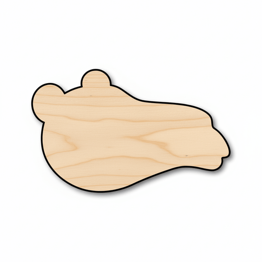 Wood Camel Head – Handmade Wooden Animal Shapes on Baltic Birch Plywood Blank Door Hanger Wooden Cutout Cut Outs - Unfinished - NameSigns.com