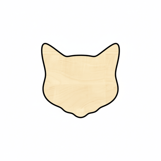 Wood Cat Shape – DIY Wooden Crafts with Natural Wood Finish 46" Blank Door Hanger Wooden Cutout Cut Outs - Unfinished - NameSigns.com