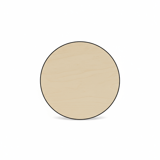 Wood Circle Cutout - 2 Inch Wood Tokens | Birch Plywood Discs Smooth Finish - NameSigns.com
