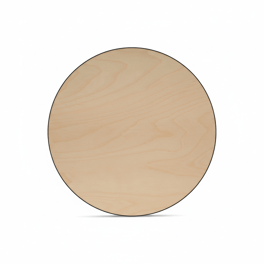 Wood Circle Cutout - 4 - 1/2" Thin Birch Wood Discs | Smooth Sanded Craft Circles - NameSigns.com