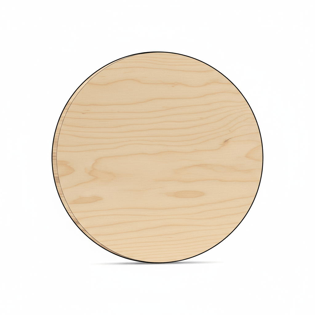 Wood Circle Cutout 6" Thin Baltic Birch Wood Rounds – Lightweight Craft Bases - NameSigns.com