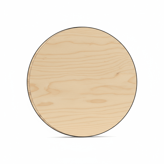 Wood Circle Cutout 6" Thin Baltic Birch Wood Rounds – Lightweight Craft Bases - NameSigns.com