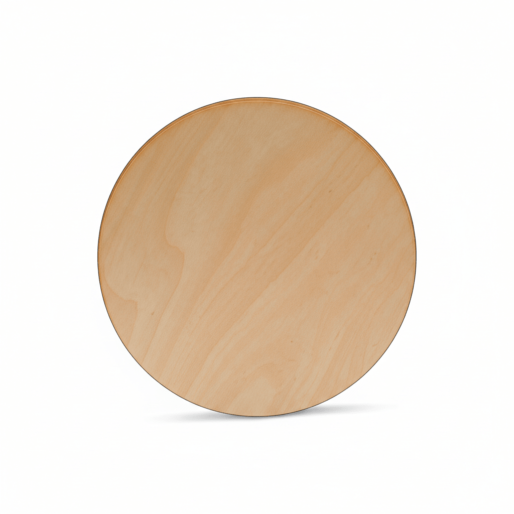 Wood Circle Cutout 8 Inch - Birch Wood Rounds 1/8" Thick for Craft Projects - NameSigns.com