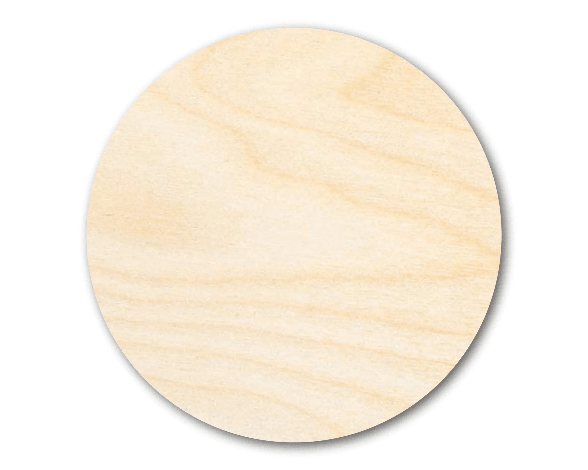 Wood Circle Round DIY Craft Cutout – NameSigns.com