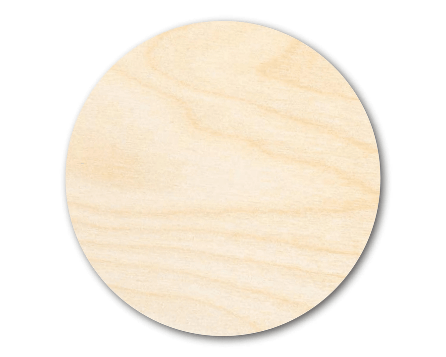 Wood Circle – Large Wood Circles & Round Wooden Templates for Crafts Blank Door Hanger Wooden Cutout Cut Outs - Unfinished - NameSigns.com