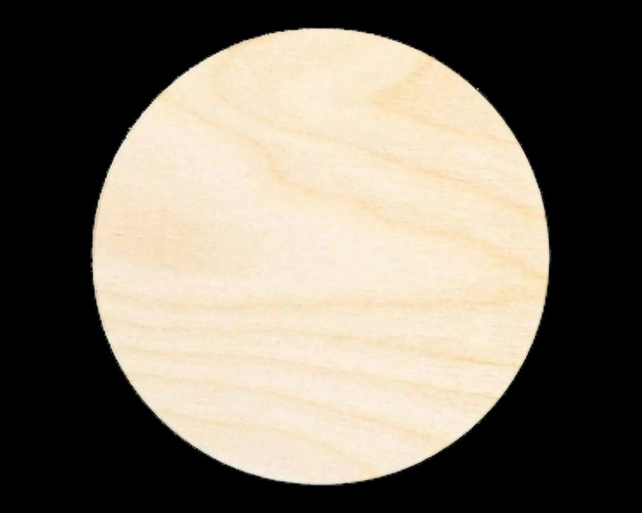 Wood Circle Round Circle Blank DIY Craft Cutout Up to 36" - NameSigns.com