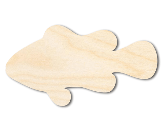 Wood Clownfish – Paintable Wooden Fish Cutout | DIY Craft Shape Blank Door Hanger Wooden Cutout Cut Outs - Unfinished - NameSigns.com