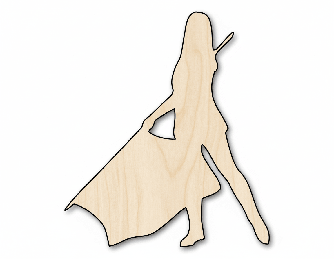 Wood Color Guard Shape DIY Craft Cutout Blank Door Hanger Wooden Cutout Cut Outs - Unfinished - NameSigns.com