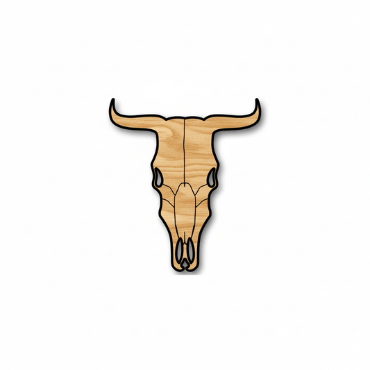 Wood Cow Head | DIY Wooden Cutout Farm Animal Decor - Rustic Wall Art 46" Blank Door Hanger Wooden Cutout Cut Outs - Unfinished - NameSigns.com