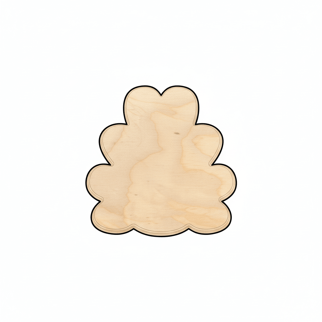 Wood Craft – 46" Turkey Plume Feather Back Shape | DIY Wood Craft Shapes Blank Door Hanger Wooden Cutout Cut Outs - Unfinished - NameSigns.com