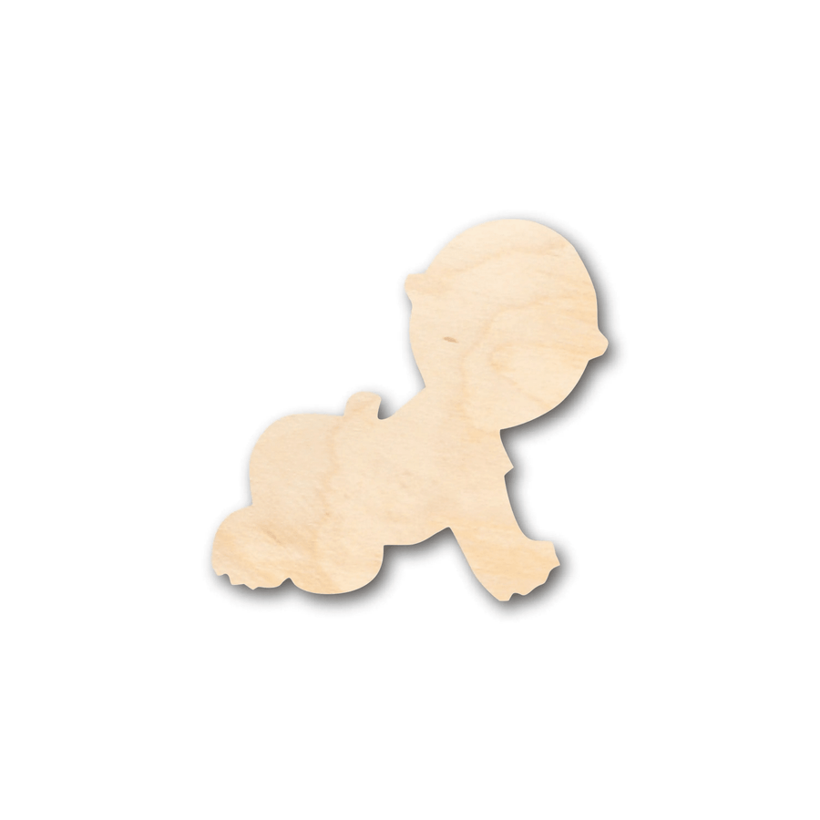 Wood Craft - Baby Wood Shape | Baltic Birch Plywood Cutout | Handmade Blank Door Hanger Wooden Cutout Cut Outs - Unfinished - NameSigns.com