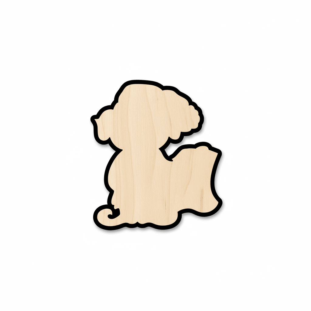 Wood Craft - Baltic Birch Plywood Elf Shape | Natural Wood Ornaments Blank Door Hanger Wooden Cutout Cut Outs - Unfinished - NameSigns.com