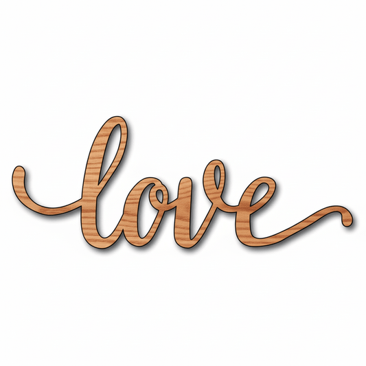 Wood Craft – Custom Wood Lettering | Wedding Decor Signs Up to 46" Blank Door Hanger Wooden Cutout Cut Outs - Unfinished - NameSigns.com