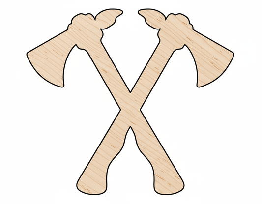 Wood Craft Cutout - Wooden Tomahawk Shape | Baltic Birch Art - NameSigns.com