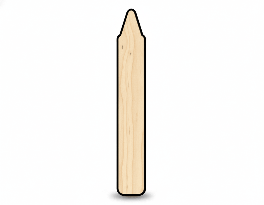 Wood Crayon Shape DIY Craft Cutout Blank Door Hanger Wooden Cutout Cut Outs - Unfinished - NameSigns.com