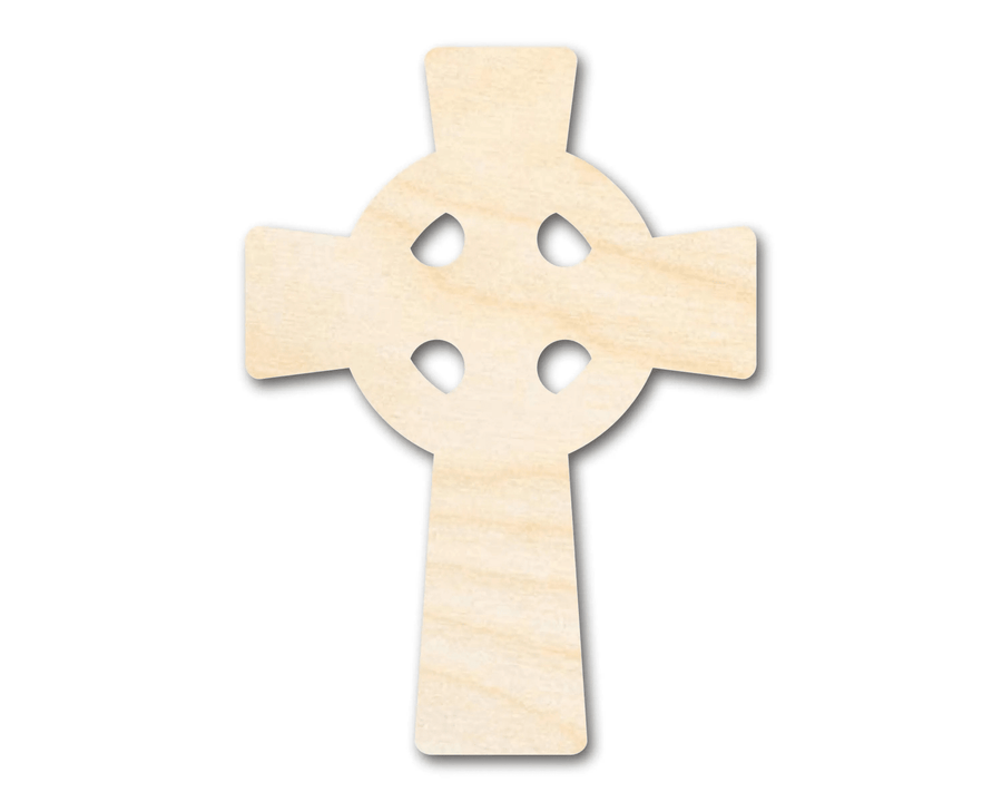 Wood Cross | Large Celtic Craft Cutout – Laser Cut Wooden Decor Blank Door Hanger Wooden Cutout Cut Outs - Unfinished - NameSigns.com