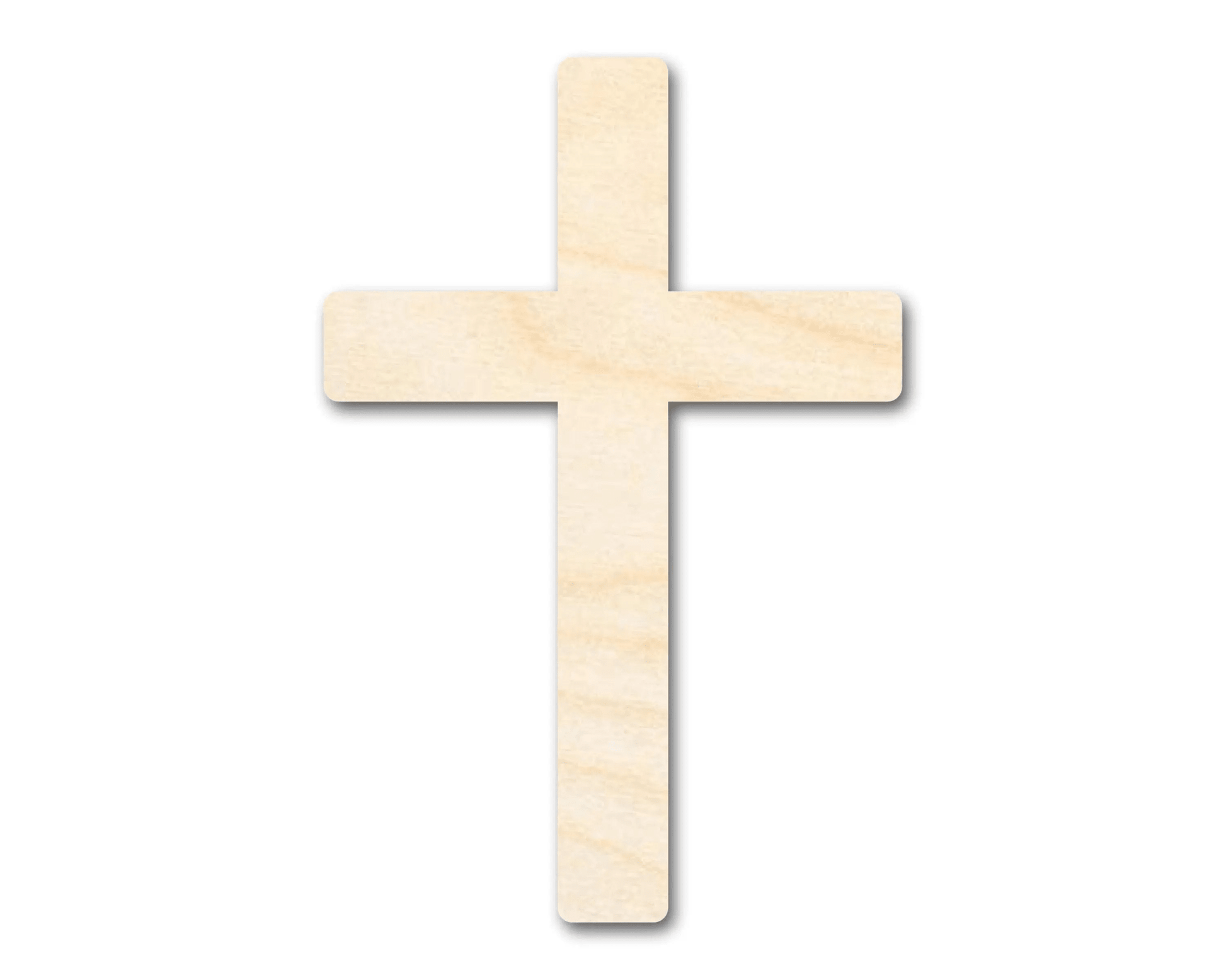 Wood Cross – Paintable Wooden Cross Shape | DIY Craft Cutout Supplies Blank Door Hanger Wooden Cutout Cut Outs - Unfinished - NameSigns.com