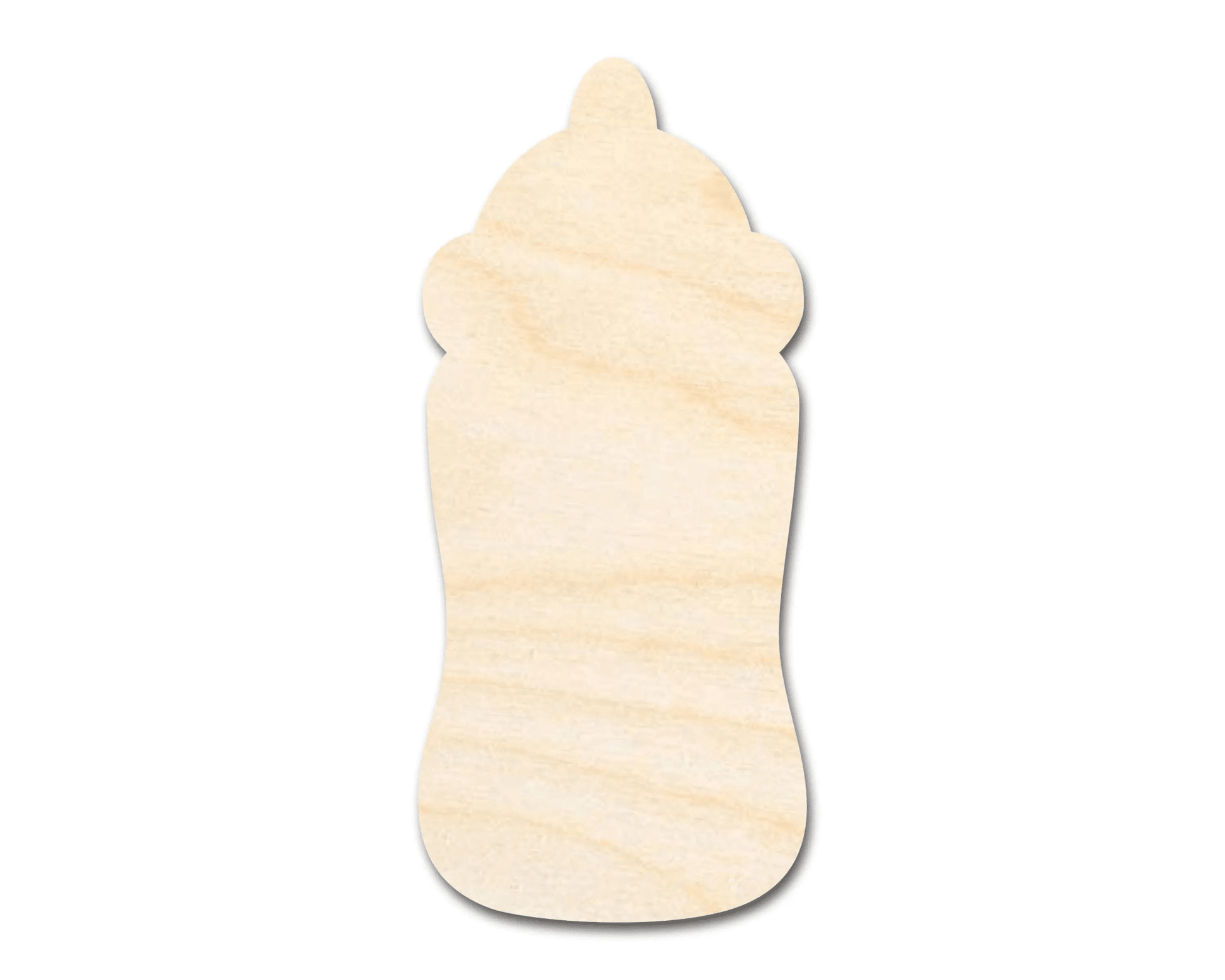 Wood Cutout – Baby Bottle Silhouette | Laser Cut Wooden Craft Shapes Blank Door Hanger Wooden Cutout Cut Outs - Unfinished - NameSigns.com