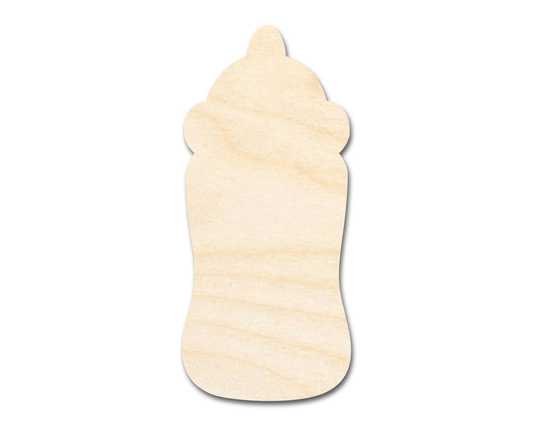 Wood Cutout – Baby Bottle Silhouette | Laser Cut Wooden Craft Shapes Blank Door Hanger Wooden Cutout Cut Outs - Unfinished - NameSigns.com