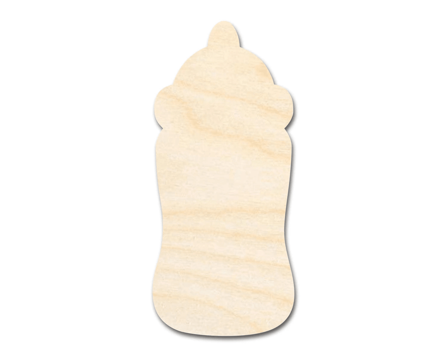 Wood Cutout – Baby Bottle Silhouette | Laser Cut Wooden Craft Shapes Blank Door Hanger Wooden Cutout Cut Outs - Unfinished - NameSigns.com