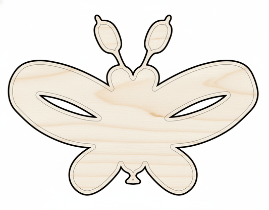 Wood Cutout – Balloon Butterfly Shape | DIY Wood Craft Shapes 46" Blank Door Hanger Wooden Cutout Cut Outs - Unfinished - NameSigns.com
