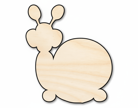 Wood Cutout - Balloon Snail Shape | Paintable Baltic Birch Plywood Art Blank Door Hanger Wooden Cutout Cut Outs - Unfinished - NameSigns.com