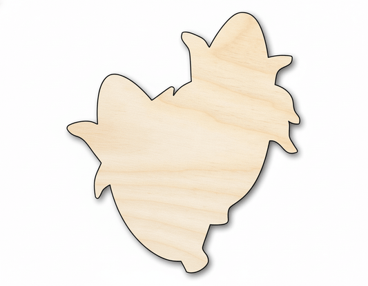 Wood Cutout – Corn Shape Cutout | Birch Wood Craft Shapes for DIY Decor Blank Door Hanger Wooden Cutout Cut Outs - Unfinished - NameSigns.com