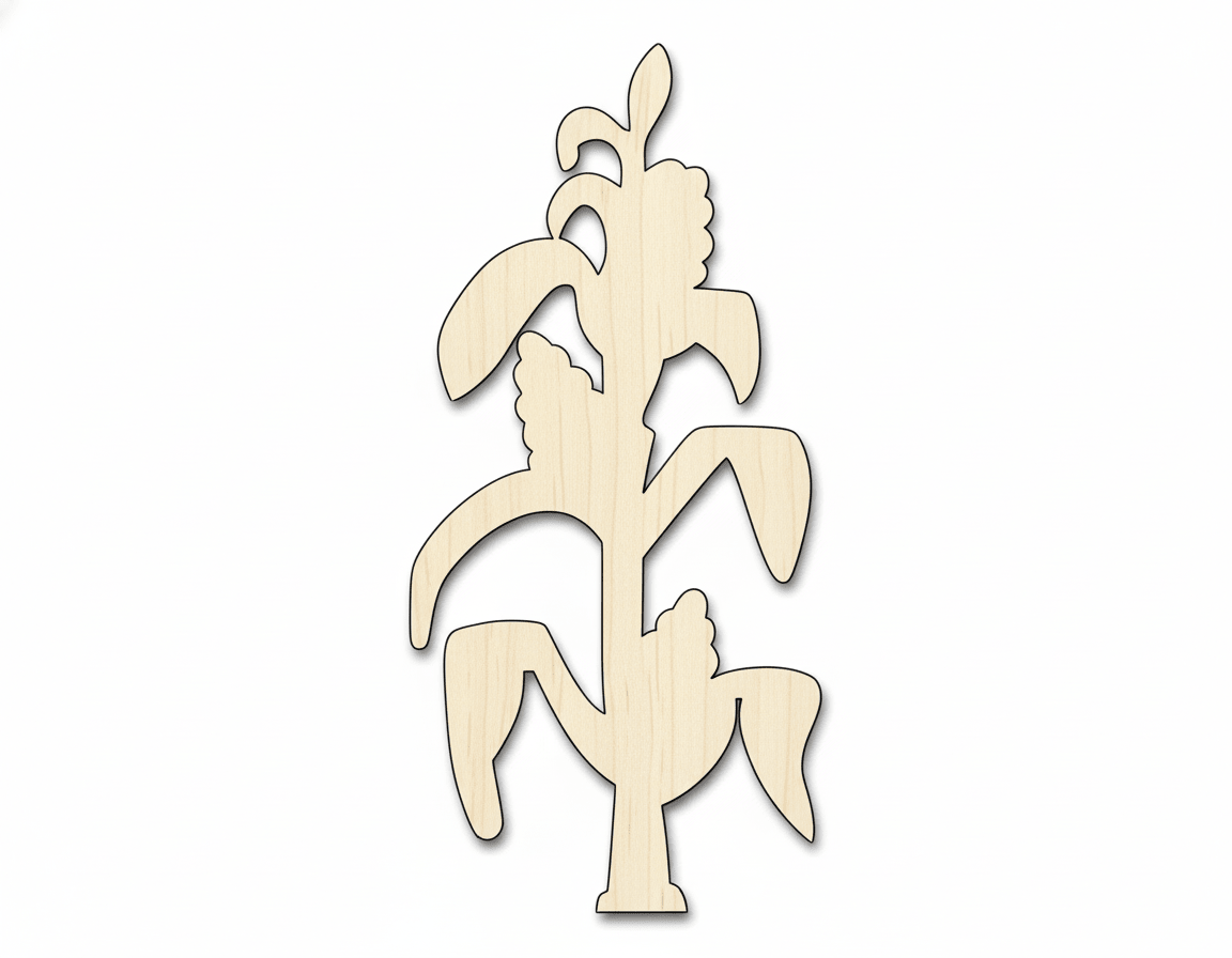 Wood Cutout – Custom Birch Wood Craft Shapes | Corn Stalk Design Blank Door Hanger Wooden Cutout Cut Outs - Unfinished - NameSigns.com