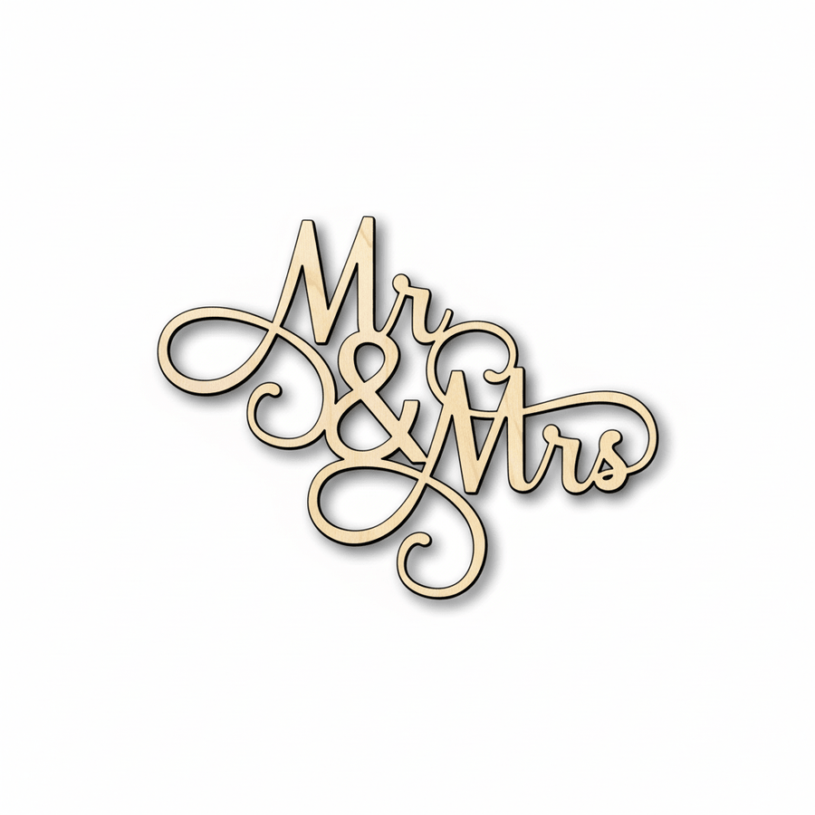 Wood Cutout - Custom Wooden Word Cutouts | DIY Wedding Decor Sign Blank Door Hanger Wooden Cutout Cut Outs - Unfinished - NameSigns.com