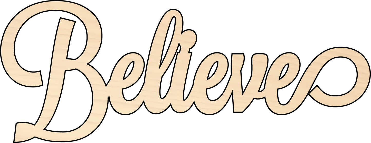 Wood Cutout - Custom Wooden Word Cutouts for DIY Home Decor Projects Blank Door Hanger Wooden Cutout Cut Outs - Unfinished - NameSigns.com