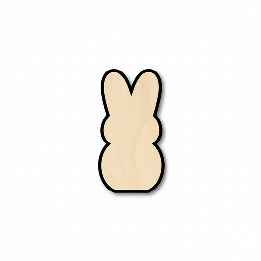 Wood Cutout – Easter Bunny Decor | Birch Plywood Crafts & Paintable Figures Blank Door Hanger Wooden Cutout Cut Outs - Unfinished - NameSigns.com
