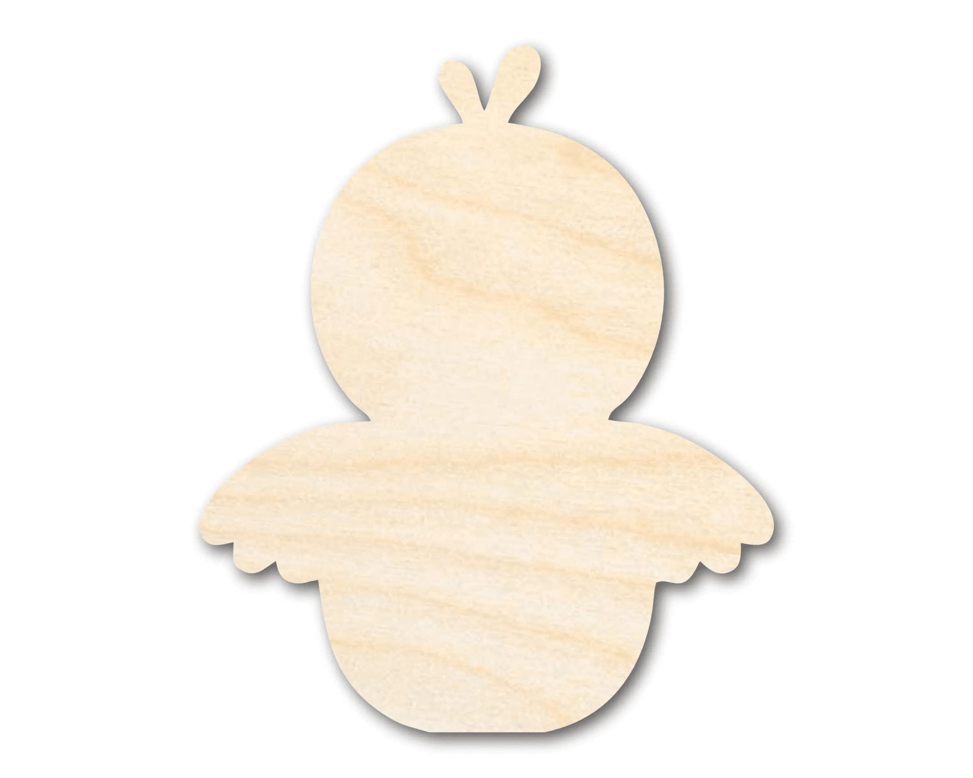 Wood Cutout Easter Chick Silhouette – DIY Craft Supplies & Projects Blank Door Hanger Wooden Cutout Cut Outs - Unfinished - NameSigns.com