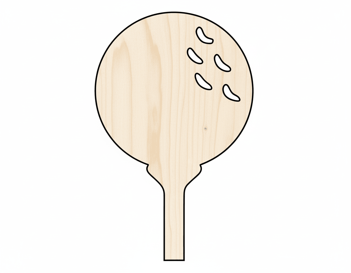 Wood Cutout - Golf Ball Tee Shape | Baltic Birch Plywood Craft Blank Door Hanger Wooden Cutout Cut Outs - Unfinished - NameSigns.com