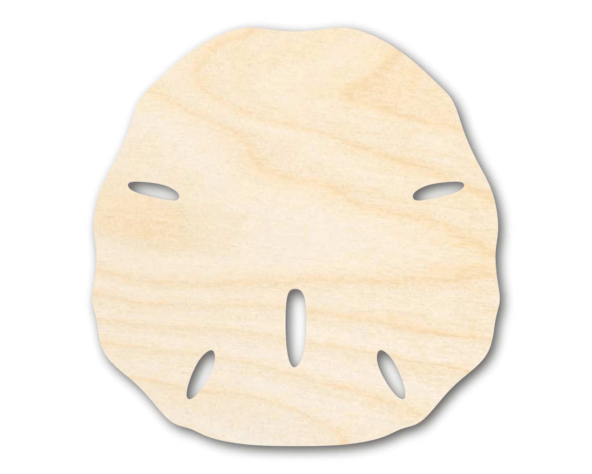 Wood Cutout – Large Sand Dollar Craft | Natural Wood Shapes for DIY Blank Door Hanger Wooden Cutout Cut Outs - Unfinished - NameSigns.com